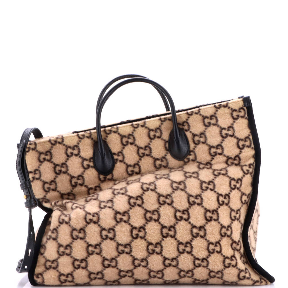 Gucci Large Shopping Tote GG Wool